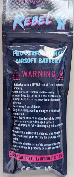 REBEL 11.1 Volts LiPo Battery Stick 1450mAh DEANS RB07