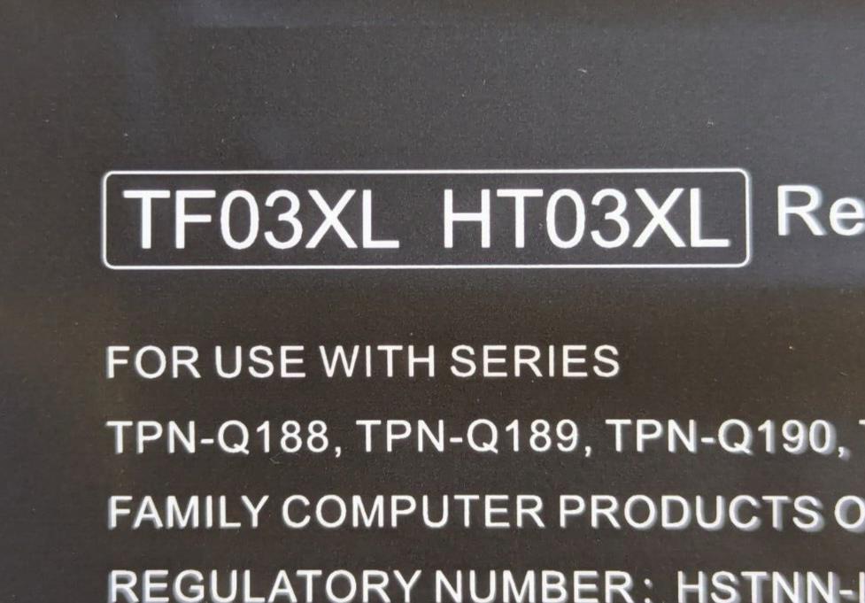 TF03XL HT03XL Battery for TPN-Q188, TPN-Q189, TPN-190, TPN-Q191, TPN-Q192