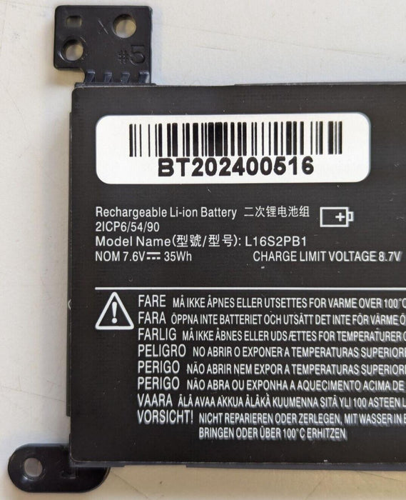 Laptop Battery For  Lenovo Ideapad L16S2PB1