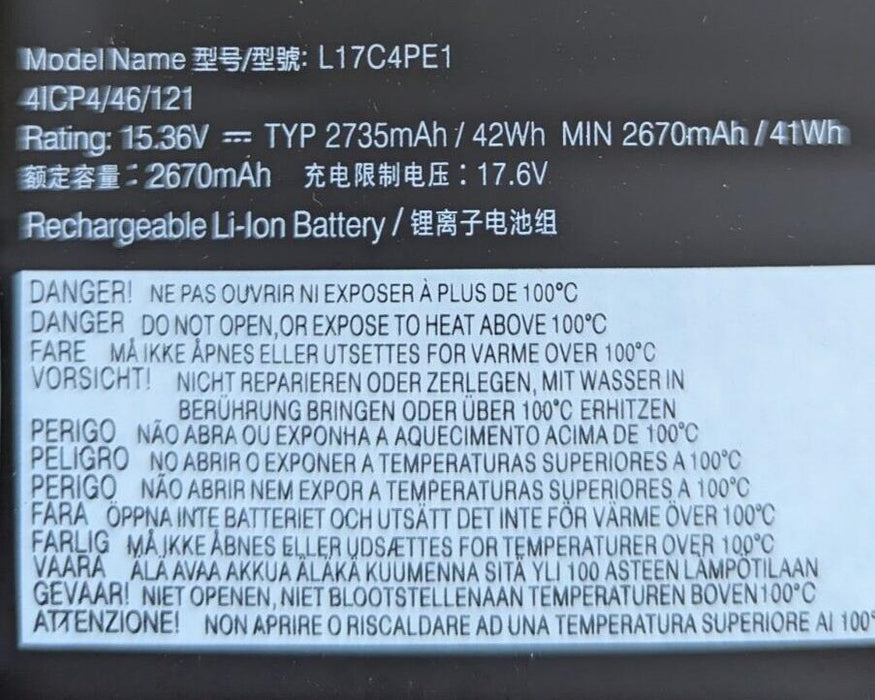 Battery L17C4PE1 for Lenovo Yoga S730-13IWL IdeaPad 730S-13IWL laptop