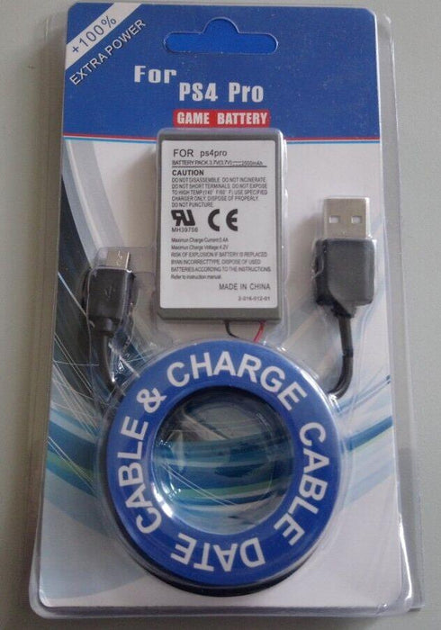 PS4 Battery and Charger Pack 2000mAh