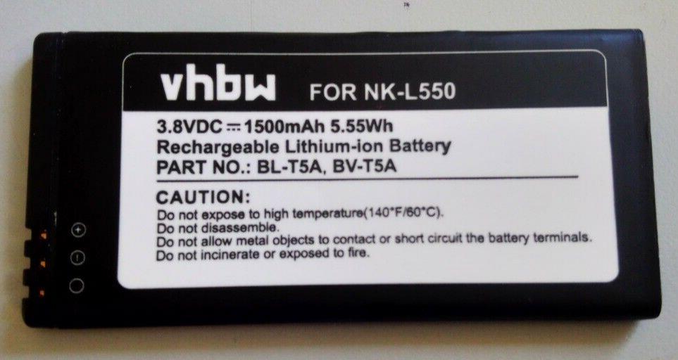 VHBW BL-T5A Battery For Nokia LUMIA 550 730 735