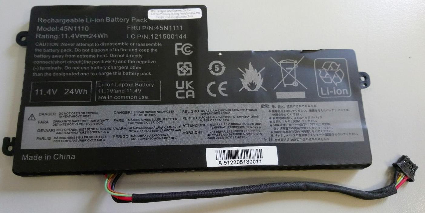 Replacement 45N1110 Battery for Lenovo ThinkPad x240 x250 x260 x270
