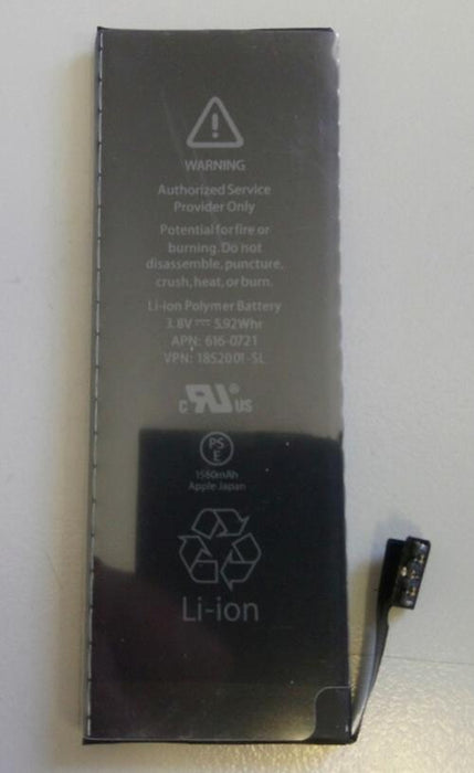 For iPhone 5S Replacement Battery 616-0721  1560mAh