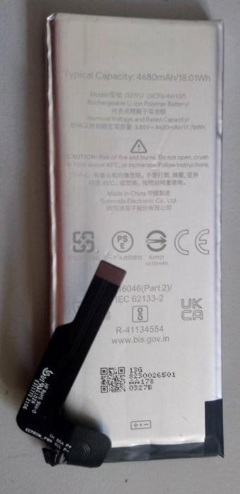Replacement Battery For Google Pixel 5a G27FU Internal Battery 4680mAh 3.85V
