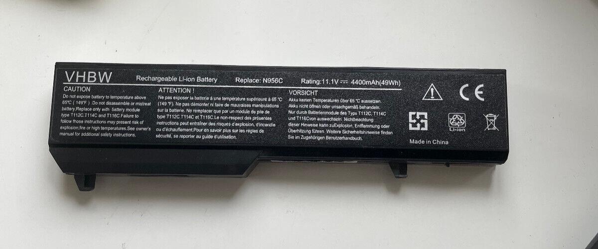 Battery replaces Dell 0K738H, 0N950C, 0N956C, 0N958C, 312-0724, 312-0725 4400mAh