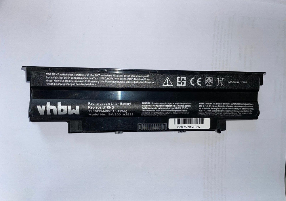 Battery replaces Dell 0383CW, 04YRJH, 06P6PN, 07XFJJ, 0J1KND, 0J4XDH 4400mAh
