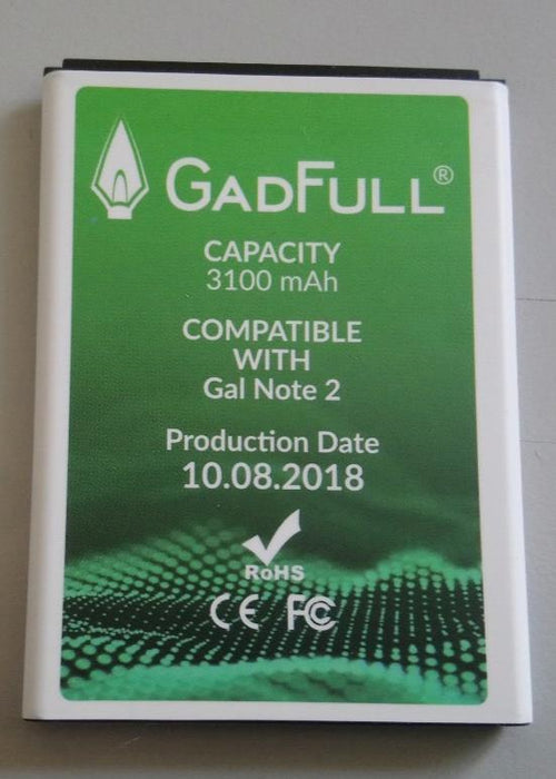 Gadfull Battery For Galaxy Note 2 3100mAh - New