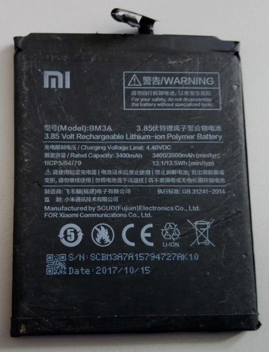 Used Original Replacement Battery for  XIAOMI REDMI NOTE 3 (BM3A)