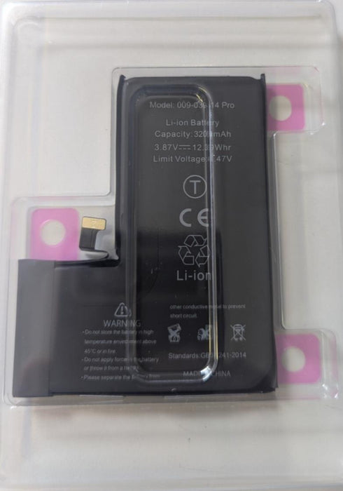 Replacement FOR iPhone 14 Pro 009-039-14 Pro Battery 3.87v 3200 mAh