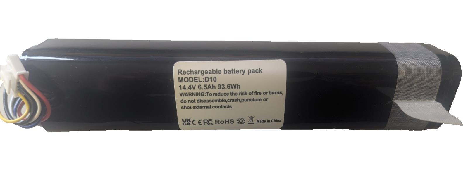 D10 Battery FOR K01 Neato D10 14.4v 6.5Ah 93.6Wh