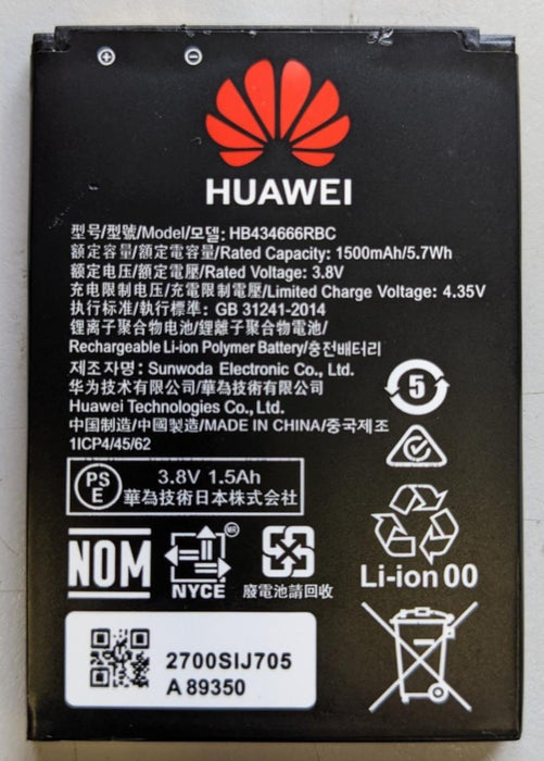 Huawei HB434666RBC Battery for E5577C, E5573S-856 E5573S-852 E5573S-853 1500mah