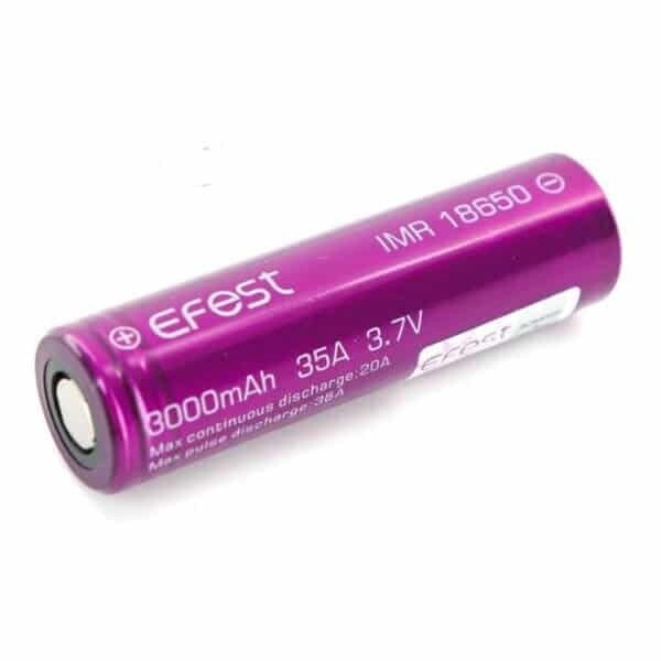 EFest - 18650 3000 mAh 35A Battery Cell pack of 2