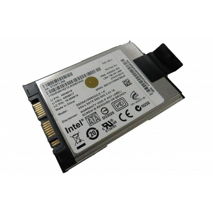 Intel SSDSA1M080G2LE 1.8" 80GB mSATA Solid State Drive (SSD) Intel SSDSA1M080G2L