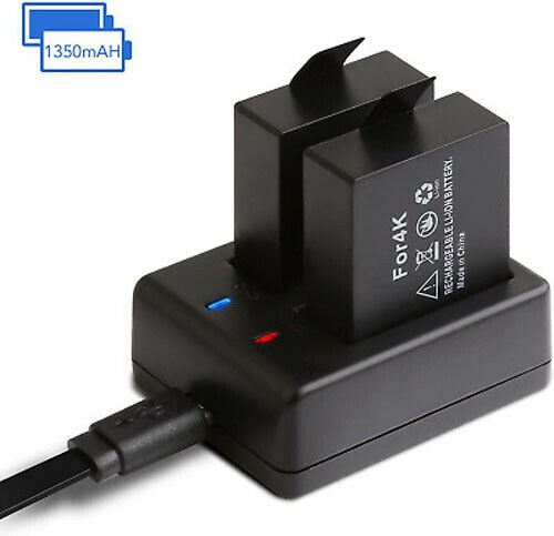 APEMAN Action Camera Battery Rechargeable 2 Packs 1350mAh B1510 4K camera