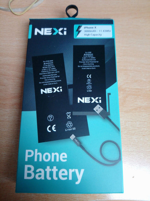 NEXi | High Capacity Battery Pack Replacement | iPhone X | 3000mAh