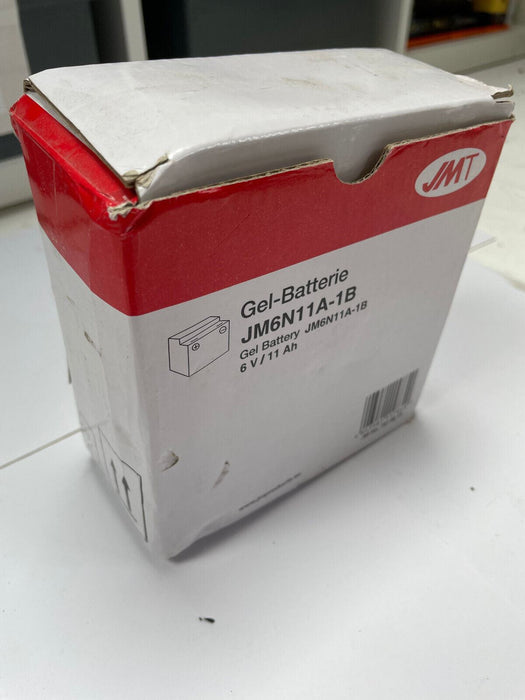 JMT 6N11A-1B 6v 11Ah Gel Battery New