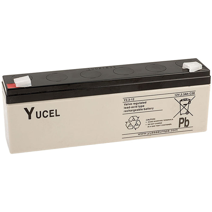 Yuasa Yucel Y2.3-12 Valve Regulated Lead Acid SLA Battery 12V 2.3Ah