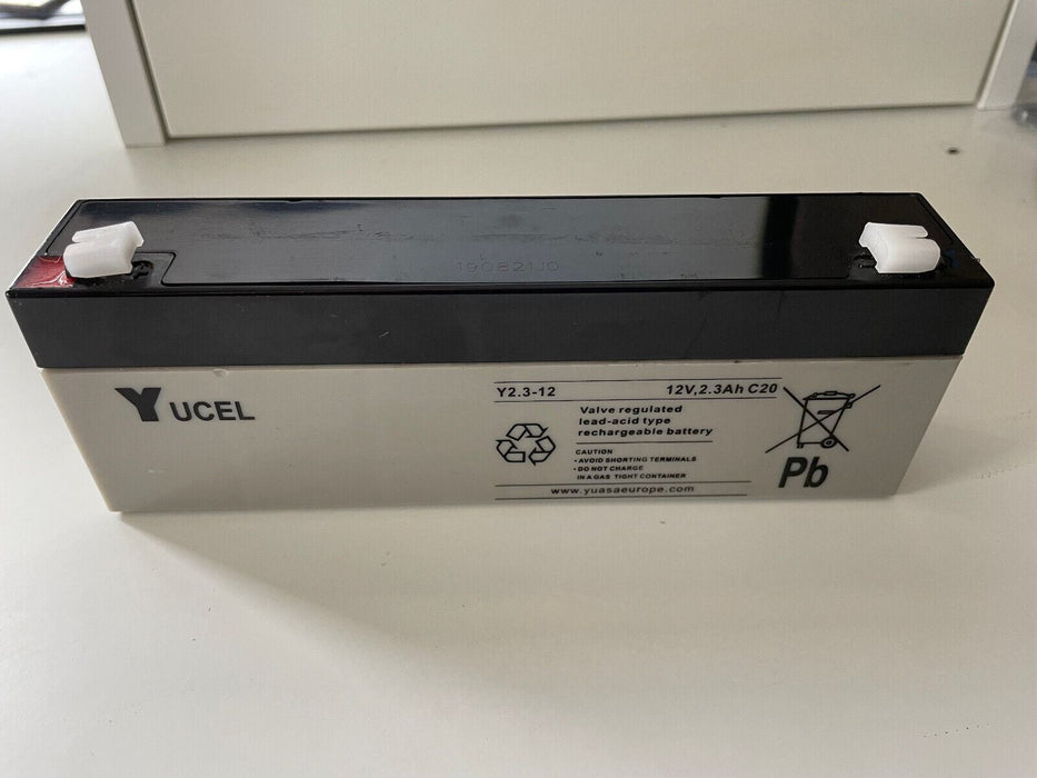 Yuasa Yucel Y2.3-12 Valve Regulated Lead Acid SLA Battery 12V 2.3Ah