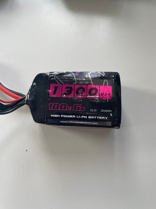 CNHL Black Series 1300mAh 100c 6s 22.2v Lipo Battery Used