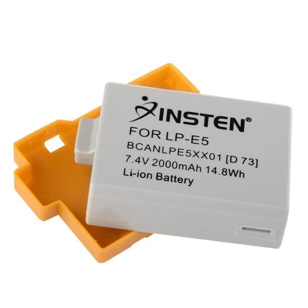 Insten Canon LP-E5 Compatible Li-Ion Battery for EOS Rebel Xsi XS T1i 450D 500D