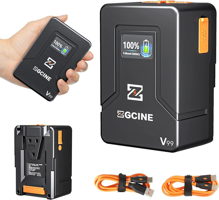 ZGCINE ZG-V99 V2 Upgraded Version Mini V-Mount Battery 99Wh 14.8V 6800mAh