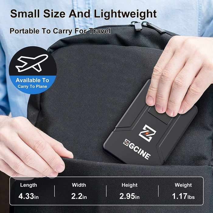 ZGCINE ZG-V99 V2 Upgraded Version Mini V-Mount Battery 99Wh 14.8V 6800mAh