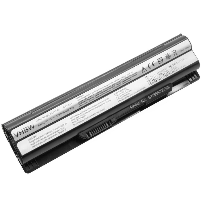 Battery replaces Medion BTY-S14, BTY-S15, 40029150, 40029231, 40029683 4400mAh
