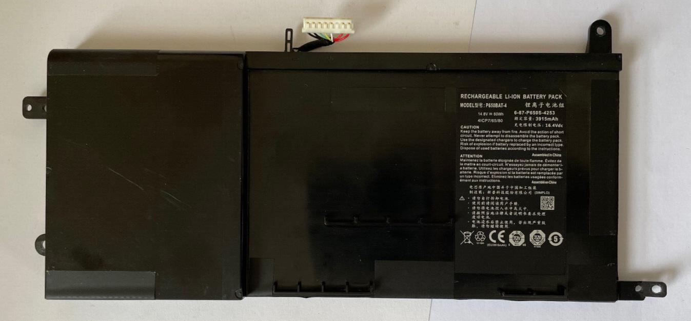 Battery for Clevo P650SA, P650SE, P650SG, P650RP6, P650RP6-G, P650RS-G 3915mAh
