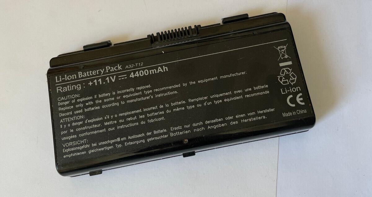 Battery For Asus A32-T12, 6 Cells, Lilon, 11.1V, 4400mAh