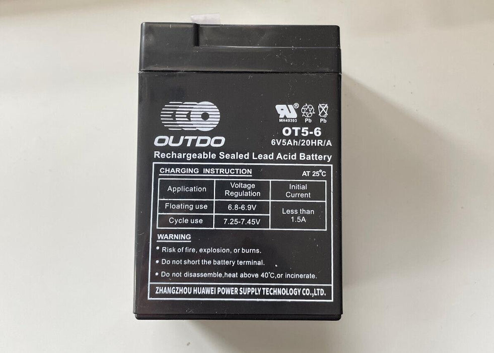 Replacement Battery for Yuasa NP5-6 6V 5ah New