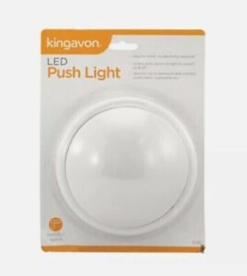 Kingavon LED Touch Push Light self-stick on click battery operated light Uses AA