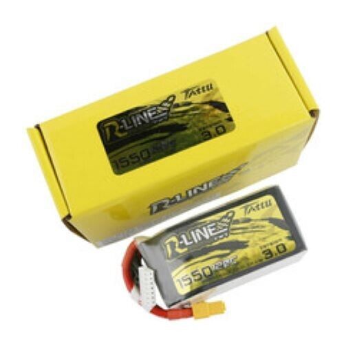 Tattu R-Line Version 3.0 1550mAh 22.2V 120C 6S Lipo Battery Pack w/ XT60 Plug