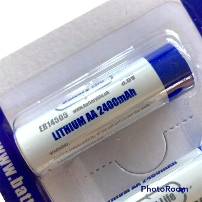 Battery Life ER14505 AA Batteries 2 pack 3.6v 2400mAh