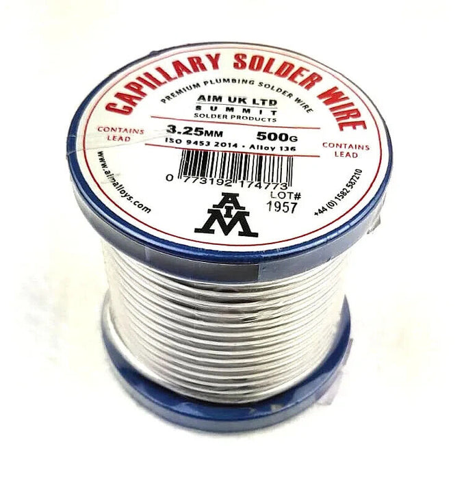 AIM Alloys Capillary solder wire 3.25mm 500g