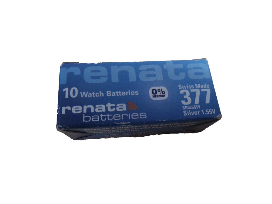 10X Renata 377 1.55v Watch Coin Cell Batteries