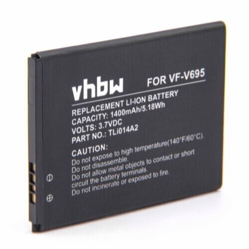 BATTERY 1400mAh for Vodafone Smart First 6, V695, VF-V695, TLi014A2