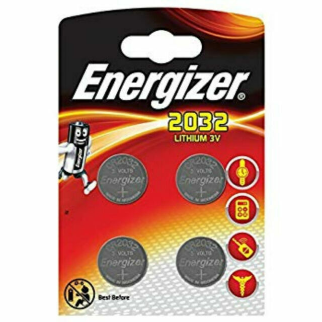 4 x Energizer CR2032 3V Lithium Coin Cell Battery 2032, DL2032, BR2032, SB-T15
