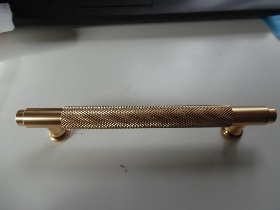 Door Handles Kitchen Cabinet Drawer Cupboard Premium Knurled 165mm Gold