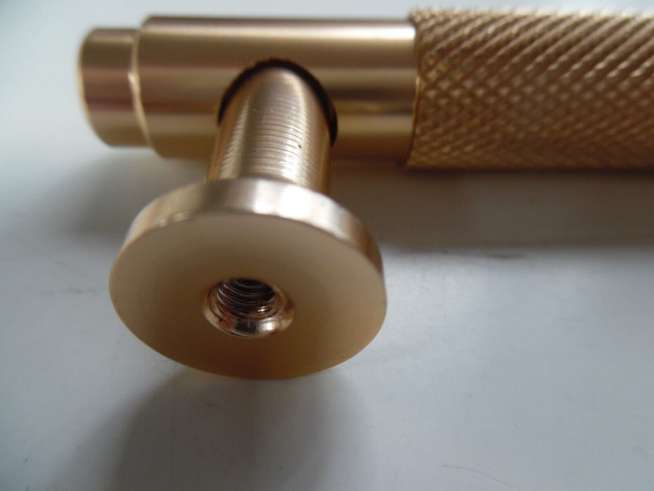 Door Handles Kitchen Cabinet Drawer Cupboard Premium Knurled 165mm Gold