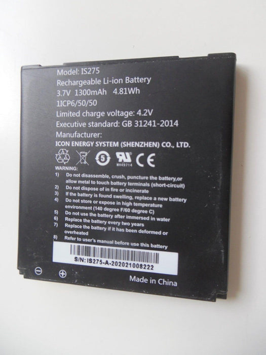 Battery for Pax D200 D200T IS275 1300mAh Li-Polymer