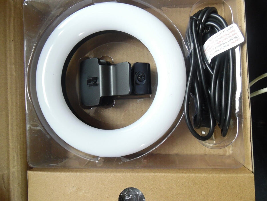 13cm ringlight with clips black