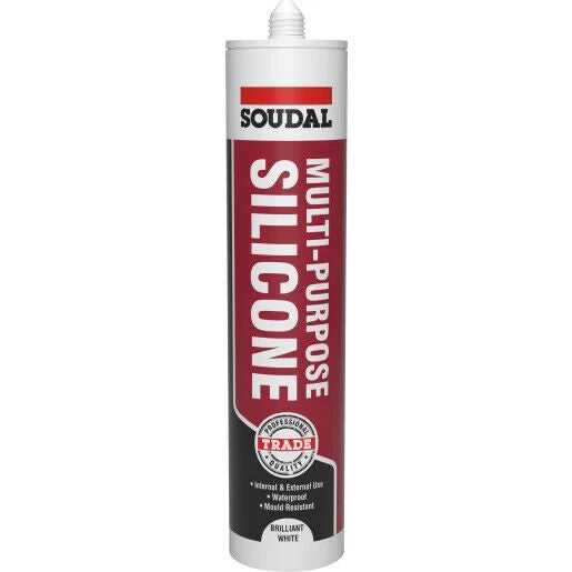 SOUDAL Multi-Purpose Silicone - Brilliant white 270ml