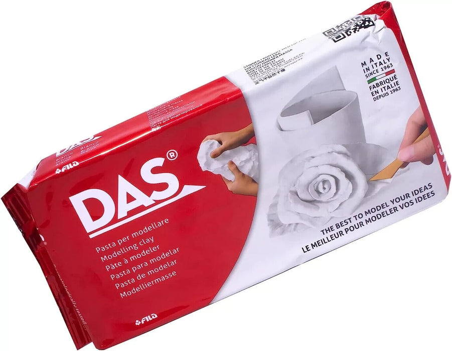 DAS White 1 kg Air Hardening Modelling Clay, Non Bake, Ready To Use & Suitable..