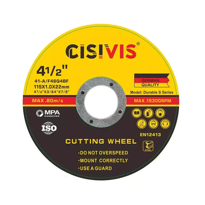 10 Pack 4.5" Metal & Stainless Steel Angle Grinder Cutting Disc Cut Off Wheels