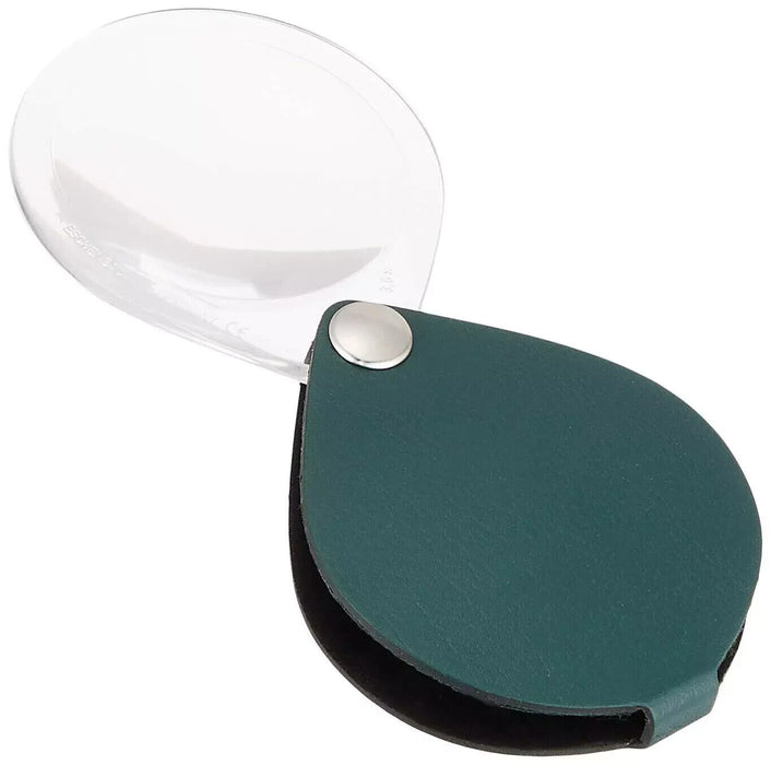 ESCHENBACH Portable Loupe Classic & Vivid round 3.5x olive green ‎1740250 NEW