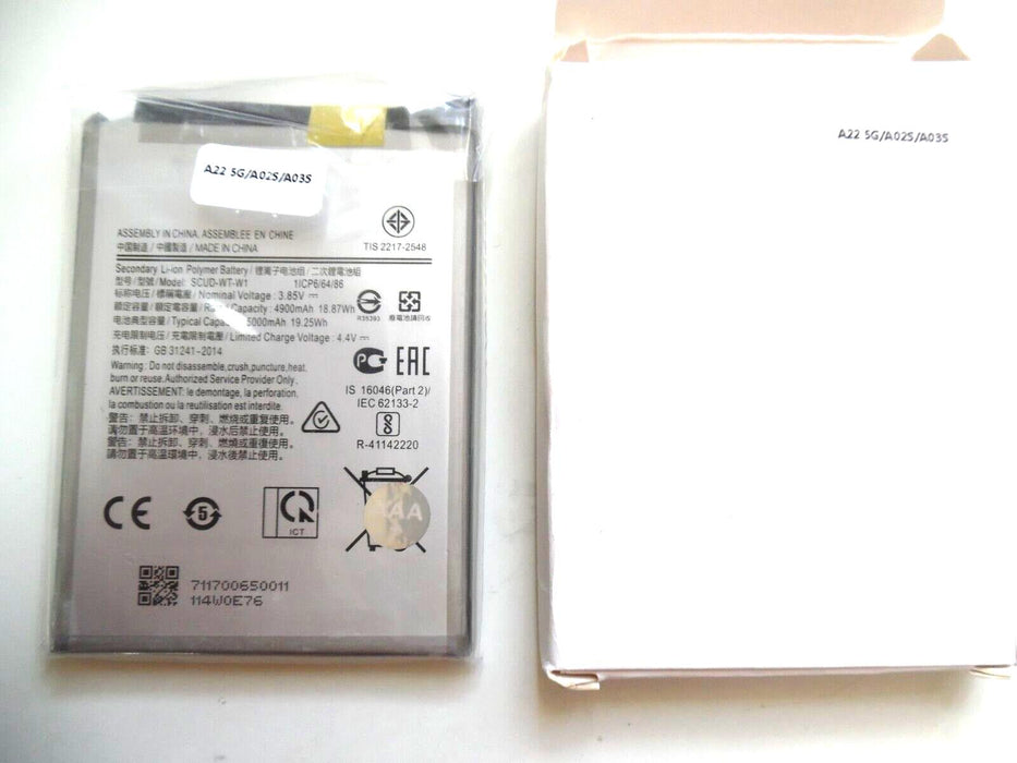 Replacement Samsung Galaxy A22 5G Battery SCUD-WT-W1 4900mAh SM-A226B