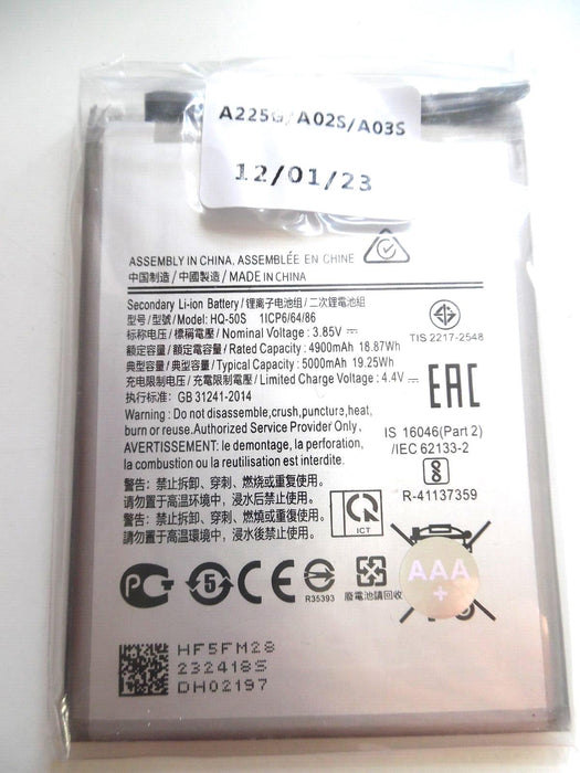 Replacement Battery for Samsung Galaxy A02S A03s A037F A037G HQ-50S 5000mAh-UK