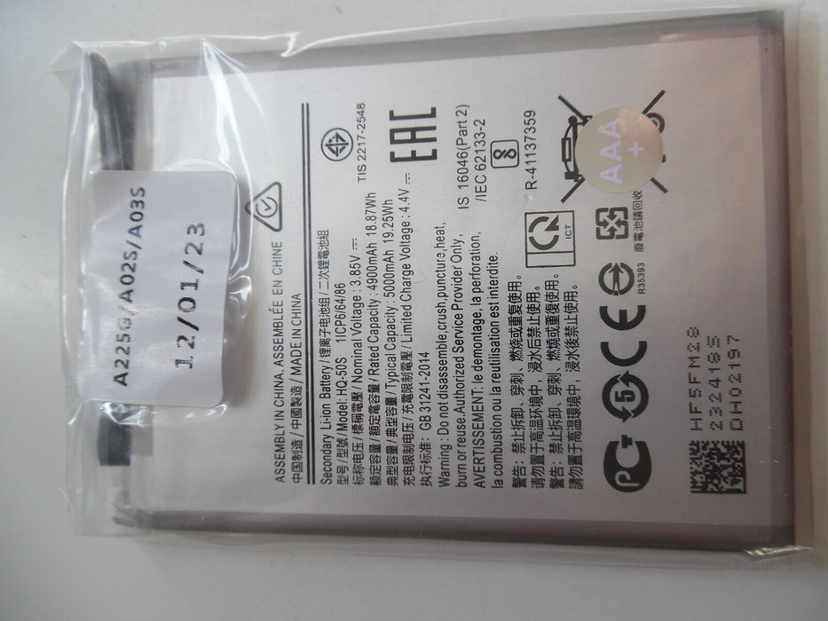 Replacement Battery for Samsung Galaxy A02S A03s A037F A037G HQ-50S 5000mAh-UK