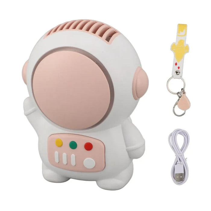 Astronaut Mini Fan Cute Mini Personal Room Heater Fan Handheld Fan